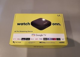 ONN 4K Pro Google TV Streaming Device w Dolby Atmos/Dolby Vision, New 20... - £56.79 GBP