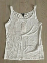 Eileen Fisher Petite Scoop Tank Top White ( S ) - £70.94 GBP