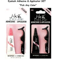 J-Lash Eyelash Adhesive Glue &amp; Applicator Clear Black Set - $5.04