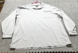 Greg Norman Tasso Elba Golf Polo Shirt Play Dry Performance X-Large Long Sleeve - £8.52 GBP