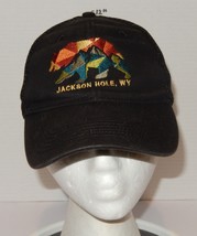 Jackson Hole, WY adjustable Snapback Hat Cap OSFM Bear Black - $14.80