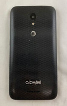 Alcatel IdealXCITE / CAMEOX (5044R) BATTERY DOOR BACK COVER BLACK ATT LOGO - $7.60