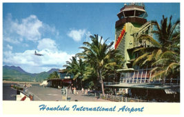 Honolulu International Airport Control Tower Hawaii Postcard - £5.22 GBP