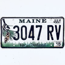 2015 United States Maine Vacationland Passenger License Plate 3047 RV - £7.35 GBP