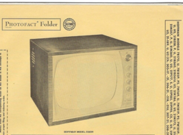1956 HOFFMAN 21M190 TELEVISION Tv Photofact MANUAL 78170U 7B182P 21B188 ... - £7.75 GBP