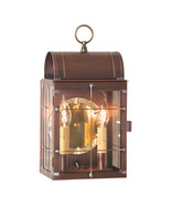 Irvin&#39;s Country Tinware Toll House Wall Lantern in Antique Copper - £249.07 GBP
