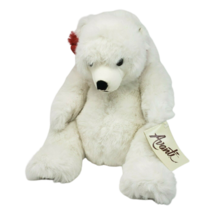 Vintage 1988 Applause Avanti Classic White Teddy Bear Stuffed Animal Plush / Tag - £51.33 GBP
