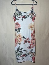 Chic Boutique Rose Mini Dress Floral SZ Large A57 - $14.84