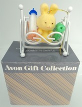 Vintage Avon The Spring Bunny Collection Ornament - Bunny in a Cradle - £7.78 GBP