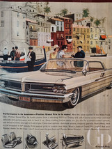 1962 Holiday Original Art Ad Advertisement PONTIAC Grand Prix V-8 - £8.51 GBP