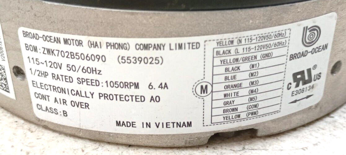 BROAD-OCEAN ZWK702B506090 Ecm Blower Motor and 50 similar items BROAD-OCEAN ZWK702B506090 Ecm Blower Motor and 50 similar items