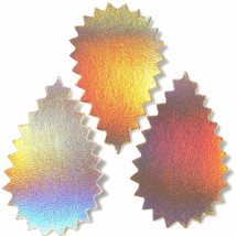 24 Pieces of PreCut Iridescent Multi color Crinkle Cut DIY Jewelry Crafts - £6.39 GBP