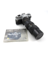 Canon AE-1 Program SLR Film Camera w/ Vivitar 90-230mm Lens Black - SEE ... - £54.45 GBP