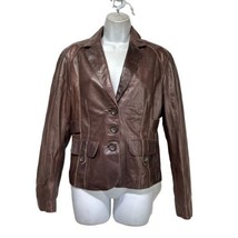 Vintage derimod womens Size S Genuine Leather  Brown lambskin jacket - $64.34