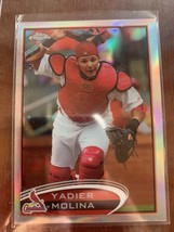 2012 Topps Chrome Refractor YADIER MOLINA St. Louis Cardinals #97 - £11.61 GBP