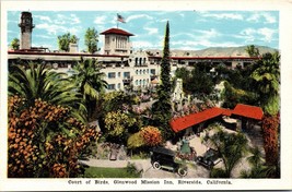 Court of the Birds Glenwood Mission Inn Riverside CA  UNP WB Postcard L3 - £2.37 GBP