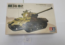 Tamiya M36 B2 U.S. Army Medium Tank Destroyer Model Kit 1/35 Vintage 1968 - $138.57