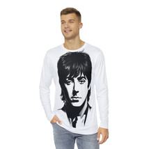 Paul McCartney Limited Edition Black &amp; White Portrait Printed Men&#39;s Long Sleeve  - £34.57 GBP+