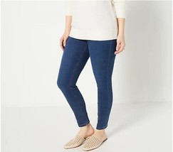 Denim &amp; Co. Cozy Touch Denim Petite Jeggings (Deep Indigo, Petite 4) A465992 - $16.61