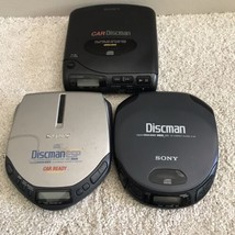 Sony Discman Portable CD Players Lot D-802K, D-151, D-E307CK - Parts or Repair - £15.78 GBP