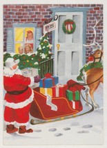 1991 Football Pro Set Santa Claus Christmas Card Francis P. Church Yes Virginia - £5.44 GBP