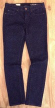 Women&#39;s GAP 1969 ALWAYS SKINNY Leopard Print Dark Blue Stretch jeans size 26 - £11.85 GBP