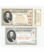 Lot De 2 1952 Républicain National Convention Billets (1 Unripped), Au État - $249.34 CAD