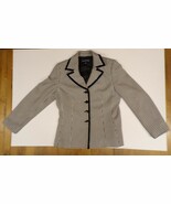Evan-Picone Long-Sleeve Suit Adults Size 10 Black and White Suit Blazer ... - $19.88 CAD