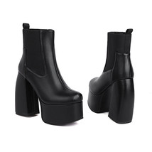 Sexy Plus Size 35-46 Winter Add Platform Extreme High Fetish Thin Heels Party Sh - £62.37 GBP