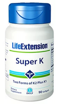 MAKE OFFER! 3 Pack Life Extension Super K 90 soft gel K1 MK-4 MK-7 image 2