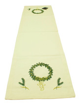 C&amp;F Golden Greenery Table Runner 14x51 inches - £15.58 GBP