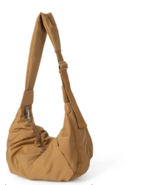 crossbody bag womens brown textile new - $55.00