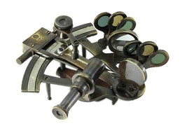 Nauticalmart Micrometer Drum Readout Black Finished Solid Brass Sextant  - £38.31 GBP