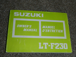 1987 87 SUZUKI LT-F230 LT F230 OWNER OWNERS OWNER&#39;S MANUAL - £16.32 GBP