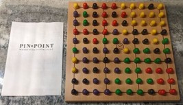 Rare Vintage Pin-Point Solid Wood Board Game w/ Box &amp; Instructions - £21.59 GBP