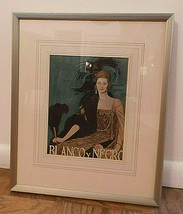 original Blanco y Negro Fashion Spanish Magazine Cover framed &amp; matted 1930s NF - £75.28 GBP