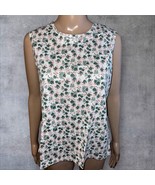 NEW YS SPORT by Young Stuff Floral Tank Top Shirt Women’s Petite Large V... - $329.21 MXN