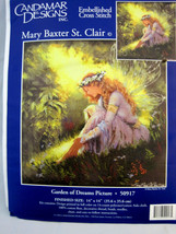 Candamar Designs Picture Counted Cross Stitch Kit Garden of Dreams 14" X 14" - $24.95