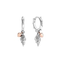 CodeMonkey 100% Real 925 Sterling Silver Round Geometry Drop Earrings For Women  - £8.40 GBP