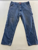 McCormick Farmall Men&#39;s Carpenter Jeans Size 38X30 Straight Leg Cotton/P... - £11.51 GBP