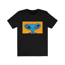 Gift for Alien UFO Fan, Head Alien UFO Tshirt Black - £20.50 GBP