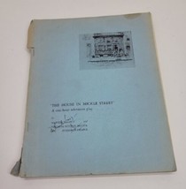 VTG The House in Mickle Street 1 hr Television Play Original Script Sign... - $193.49