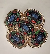 Vintage Sarah Coventry Light of the East Mosaic Signed Brooch Pin 1968 - £18.98 GBP