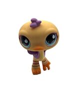 Littlest Pet Shop Yellow Ostrich Bird Blue Eyes Eyes 2007 LPS #516 - $5.95