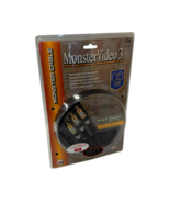 Monster Cable Video 3 Component Video Cables Set Of 3 6.6 Foot New In Pa... - $244.04 MXN