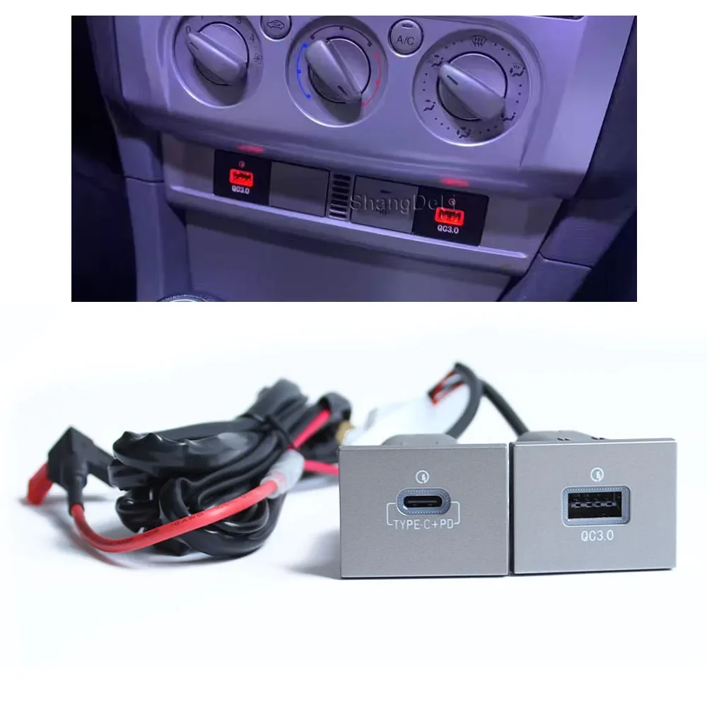 12V/24V Car Phone Charger Socket Double QC3.0 Type C PD USB Charging Por... - £13.01 GBP+
