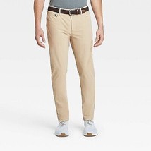 Men&#39;s Golf Slim Pants - All in Motion Khaki 34x32 - £18.82 GBP