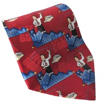 Vicky Davis World&#39;s Greatest Dad Father&#39;s Day Office Novelty Silk Necktie - £16.39 GBP