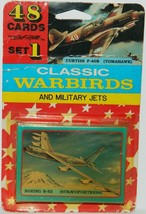 Classic Warbirds and Military Jets Trading Cards Set 1 Factory Set 1990&#39;s SEALED - £7.78 GBP