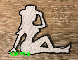 SEXY COW GIRL TRUCKER GIRL MUD FLAP GIRL PATCH IRON ON RETRO VINTAGE AME... - $5.99